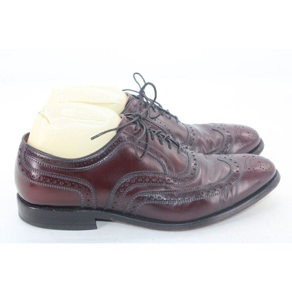 Allen Edmonds  "MCALLISTER" Men's Wingtip Oxfords Size 8  Brown - Picture 6 of 11